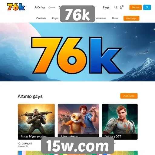 Recursos exclusivos oferecidos no site 76k
